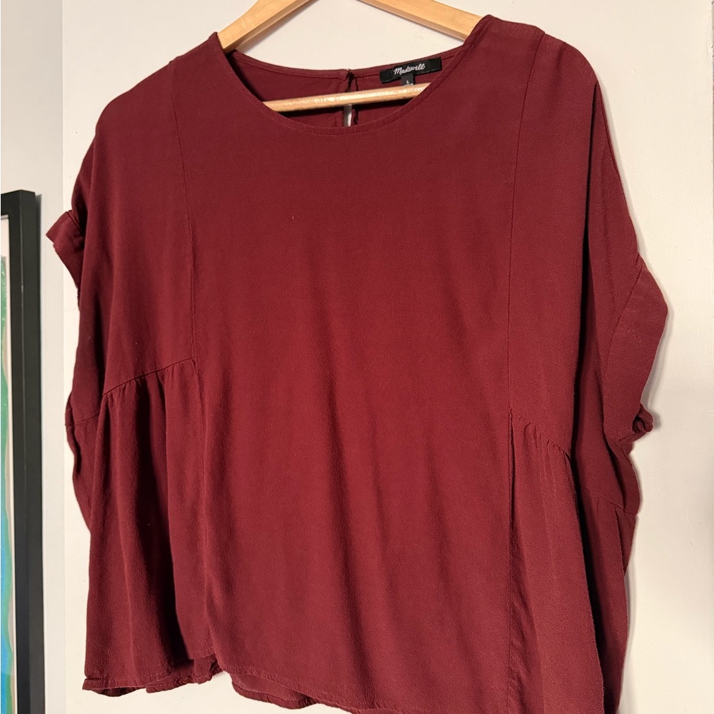 Madewell Burgundy Blouse